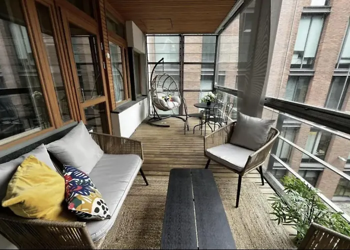 شقة 2ndhomes Stylish 1br With Balcony And Sauna In Kamppi Center